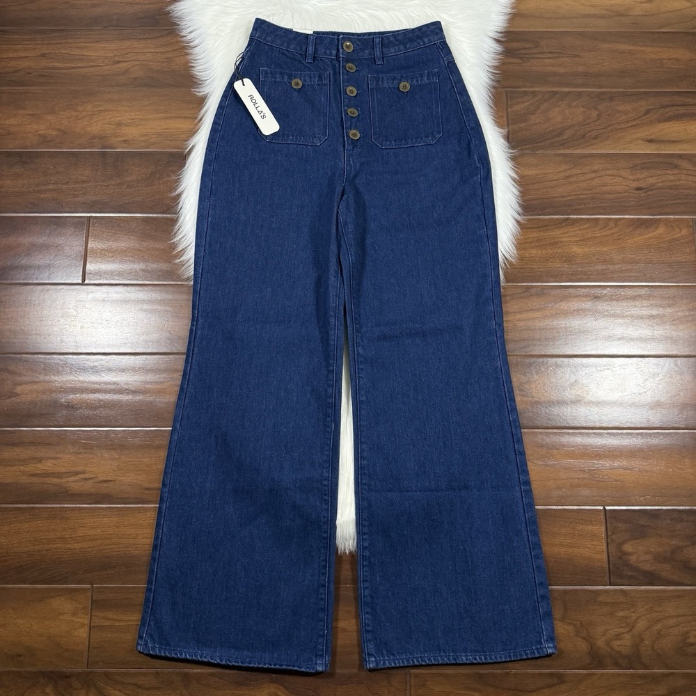 ROLLA'S Blue Flare & Wide Leg Jeans
